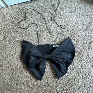 Zara crop bow top
